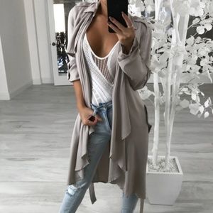 Lilac gray trench